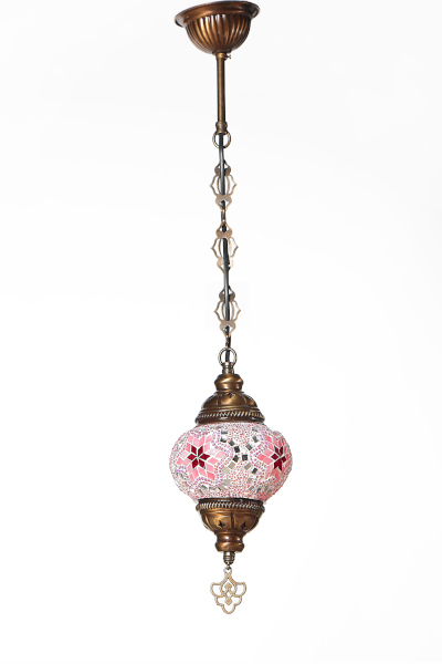 Size 2 Antique Mosaic Hanging Lamp